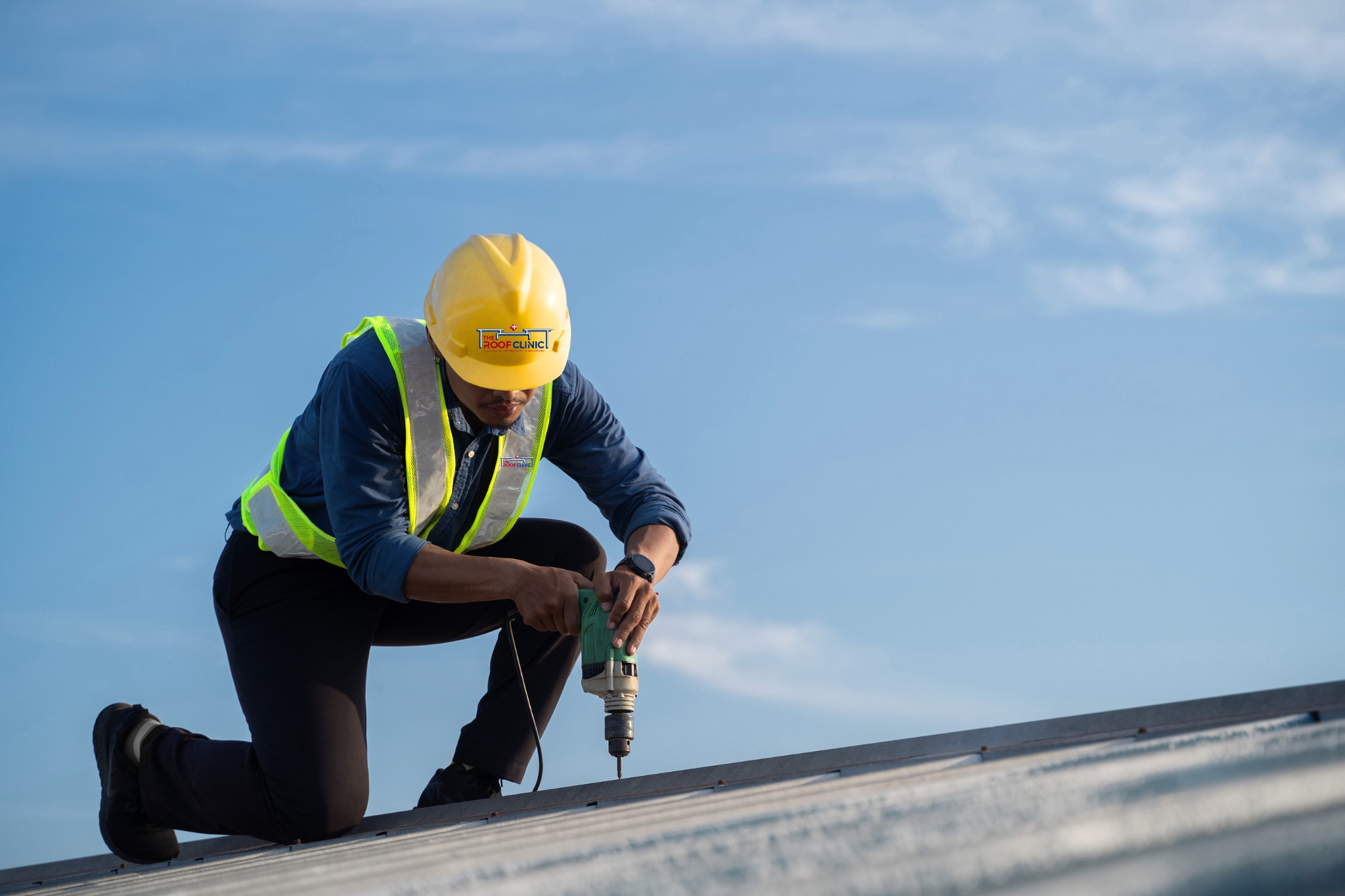 Industrial Roof Worker